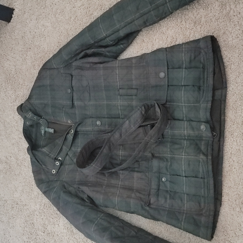 Ralph Lauren Jeans Large Womens Puffy Plaid Coat